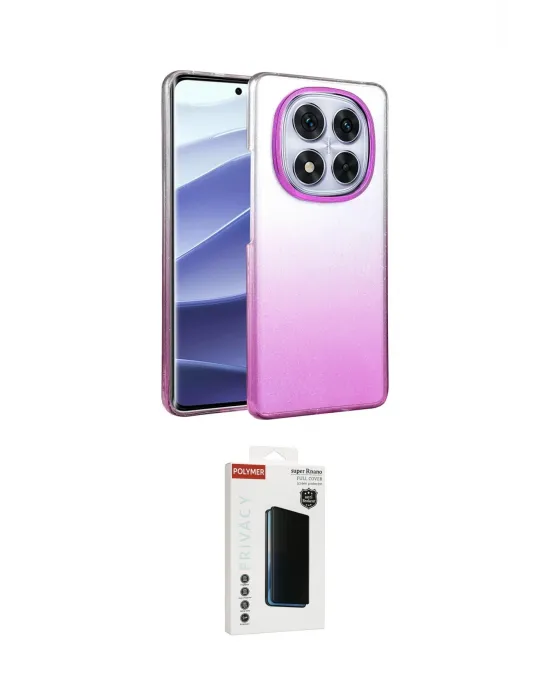 ieg™ Redmi Note 14 Pro Plus Kılıf Kıvılcım Minimal Özel Seri - Siyah Hayalet Polymer Nano Ekran Koruyucu