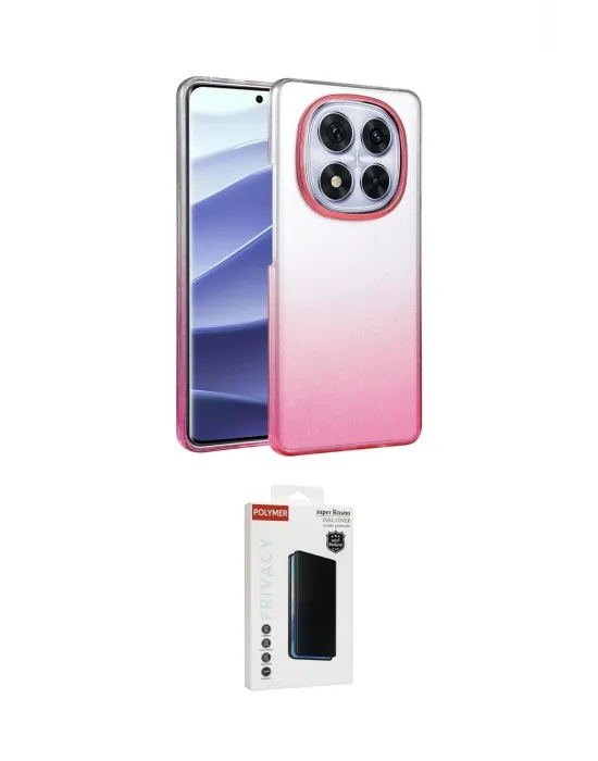 ieg™ Redmi Note 14 Pro Plus Kılıf Kıvılcım Minimal Özel Seri - Siyah Hayalet Polymer Nano Ekran Koruyucu