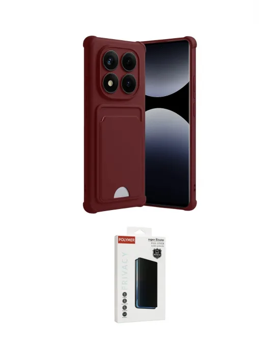 ieg™ Redmi Note 14 Pro Plus Kılıf Vadi Çizgi Prime - Siyah Hayalet Polymer Nano Ekran Koruyucu