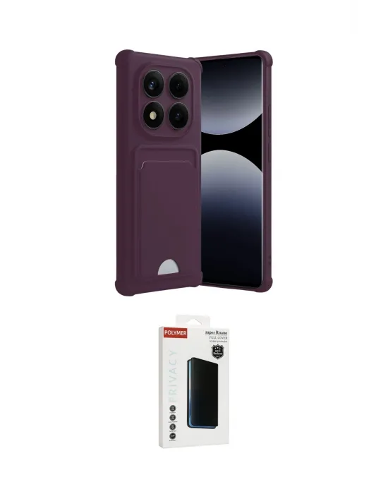 ieg™ Redmi Note 14 Pro Plus Kılıf Vadi Çizgi Prime - Siyah Hayalet Polymer Nano Ekran Koruyucu