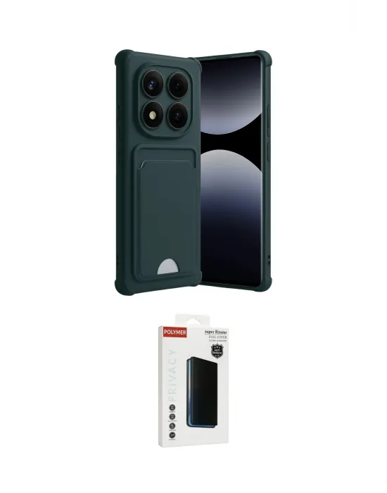 ieg™ Redmi Note 14 Pro Plus Kılıf Vadi Çizgi Prime - Siyah Hayalet Polymer Nano Ekran Koruyucu