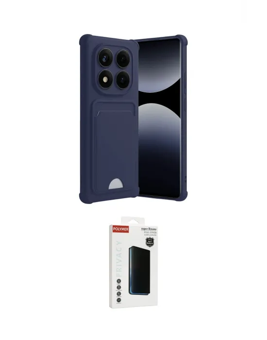 ieg™ Redmi Note 14 Pro Plus Kılıf Vadi Çizgi Prime - Siyah Hayalet Polymer Nano Ekran Koruyucu