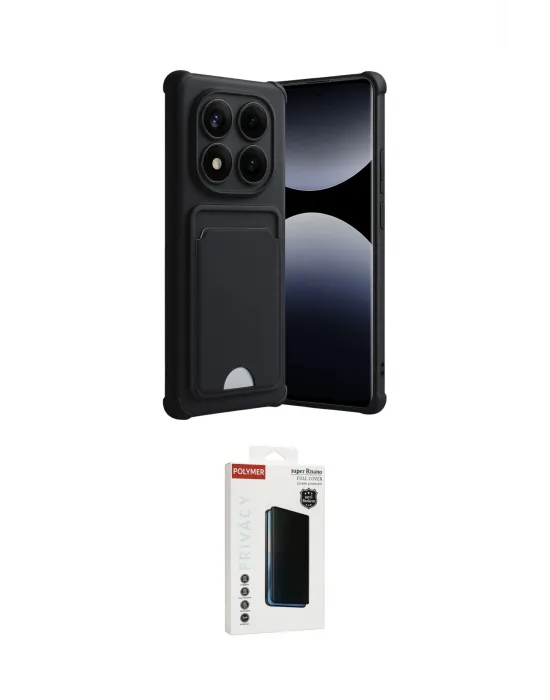 ieg™ Redmi Note 14 Pro Plus Kılıf Vadi Çizgi Prime - Siyah Hayalet Polymer Nano Ekran Koruyucu