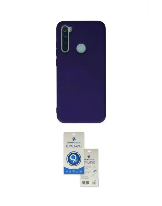 ieg™ Redmi Note 8 Kılıf Ahenk Serisi - Şeffaf Royal Nano Ekran Koruyucu
