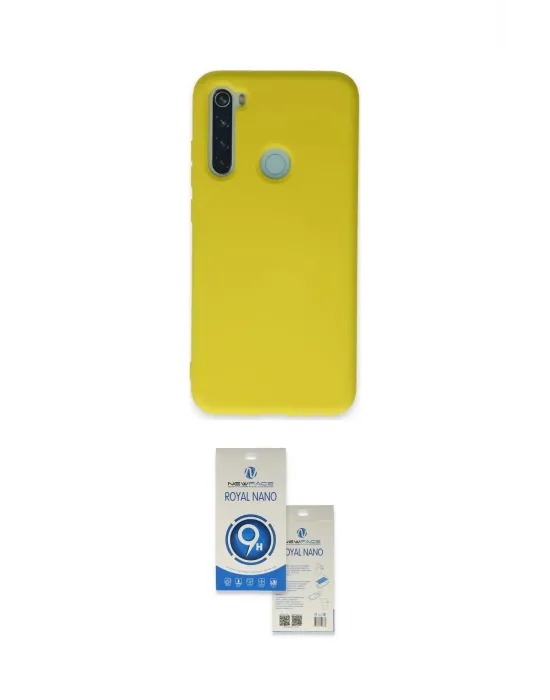 ieg™ Redmi Note 8 Kılıf Ahenk Serisi - Şeffaf Royal Nano Ekran Koruyucu