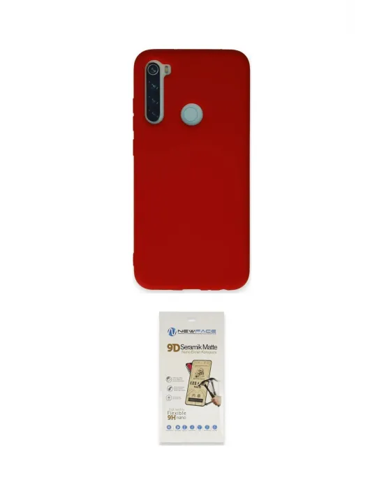 ieg™ Redmi Note 8 Kılıf Ahenk Serisi - Siyah Mat Seramik Nano Ekran Koruyucu