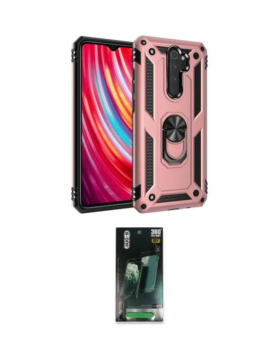 ieg™ Redmi Note 8 Pro Kılıf Ahenk Klasik Koleksiyonu - Şeffaf 360 Full Body Arka Koruyucu