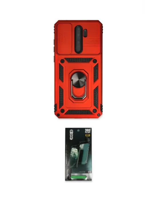ieg™ Redmi Note 8 Pro Kılıf Ahenk Klasik - Şeffaf 360 Full Body Arka Koruyucu