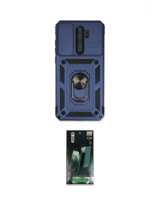 ieg™ Redmi Note 8 Pro Kılıf Ahenk Klasik - Şeffaf 360 Full Body Arka Koruyucu