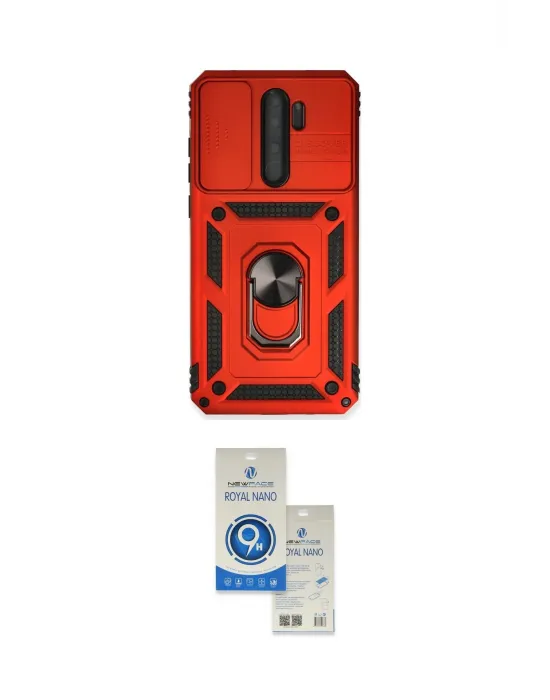 ieg™ Redmi Note 8 Pro Kılıf Ahenk Klasik - Şeffaf Royal Nano Ekran Koruyucu