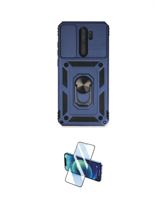 ieg™ Redmi Note 8 Pro Kılıf Ahenk Klasik - Siyah 3D Antistatik Cam Ekran Koruyucu