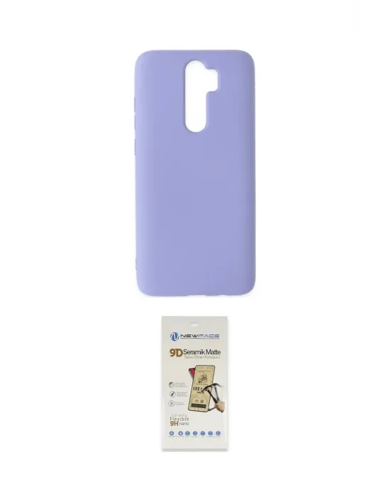 ieg™ Redmi Note 8 Pro Kılıf Ahenk Serisi - Siyah Mat Seramik Nano Ekran Koruyucu