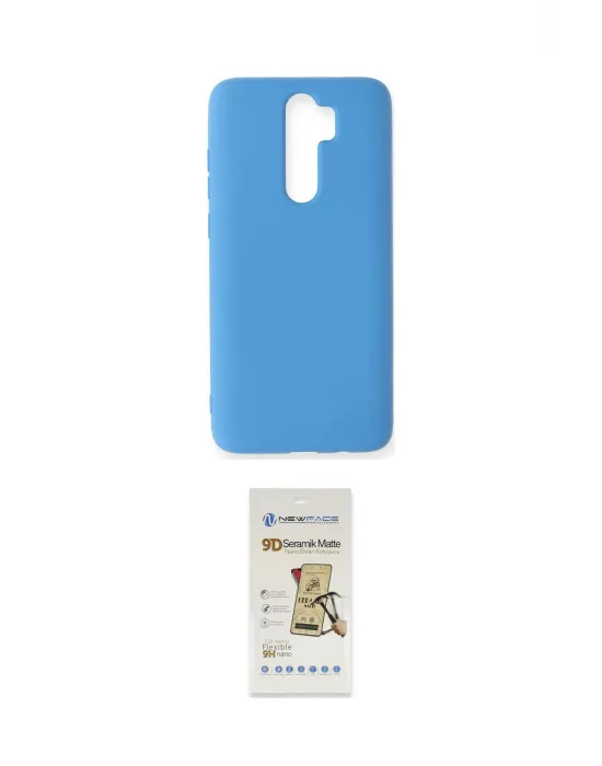 ieg™ Redmi Note 8 Pro Kılıf Ahenk Serisi - Siyah Mat Seramik Nano Ekran Koruyucu