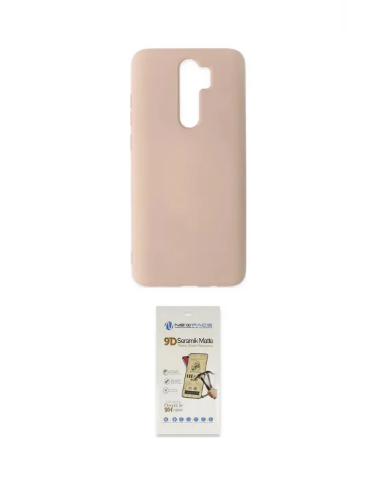 ieg™ Redmi Note 8 Pro Kılıf Ahenk Serisi - Siyah Mat Seramik Nano Ekran Koruyucu