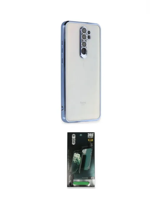 ieg™ Redmi Note 8 Pro Kılıf Vadi Minimal - Şeffaf 360 Full Body Arka Koruyucu