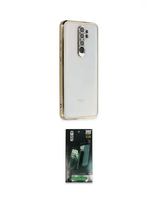 ieg™ Redmi Note 8 Pro Kılıf Vadi Minimal - Şeffaf 360 Full Body Arka Koruyucu