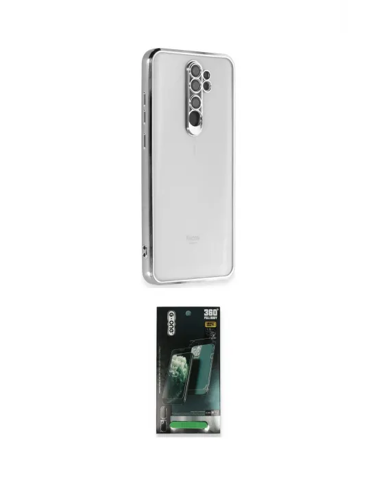 ieg™ Redmi Note 8 Pro Kılıf Vadi Minimal - Şeffaf 360 Full Body Arka Koruyucu