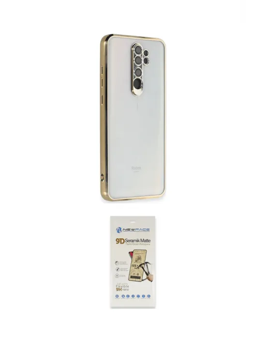 ieg™ Redmi Note 8 Pro Kılıf Vadi Minimal - Siyah Mat Seramik Nano Ekran Koruyucu