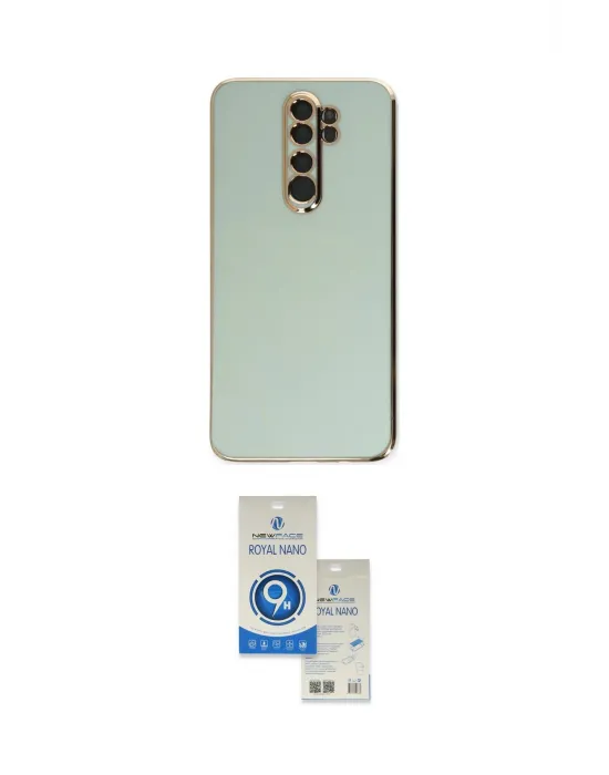 ieg™ Redmi Note 8 Pro Kılıf Yankı Serisi - Şeffaf Royal Nano Ekran Koruyucu