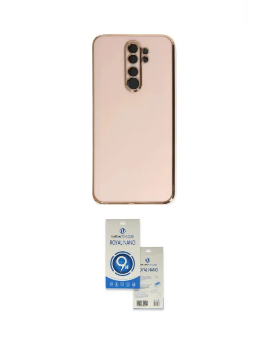 ieg™ Redmi Note 8 Pro Kılıf Yankı Serisi - Şeffaf Royal Nano Ekran Koruyucu