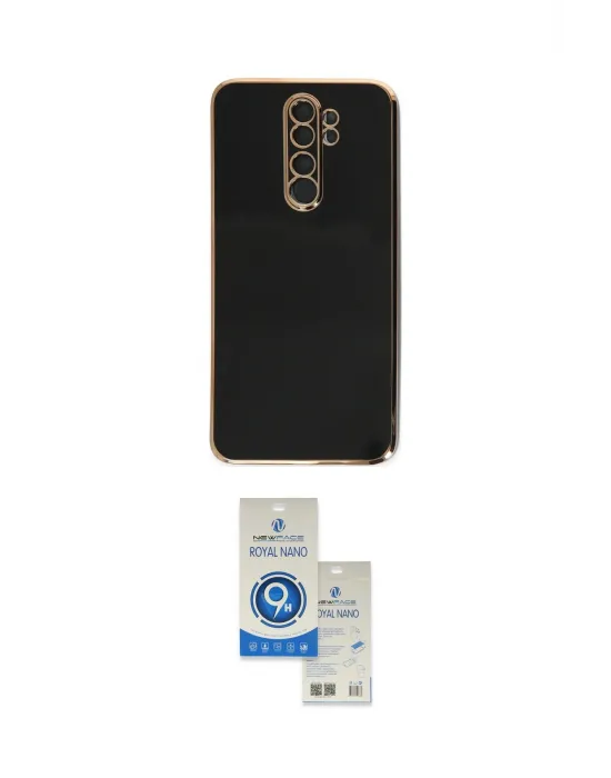 ieg™ Redmi Note 8 Pro Kılıf Yankı Serisi - Şeffaf Royal Nano Ekran Koruyucu