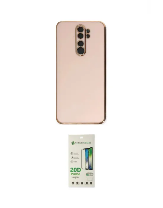 ieg™ Redmi Note 8 Pro Kılıf Yankı Serisi - Siyah 20D Premium Cam Ekran Koruyucu