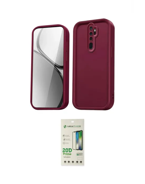 ieg™ Redmi Note 8 Pro Kılıf Yankı Yansıma Özel Seri - Siyah 20D Premium Cam Ekran Koruyucu