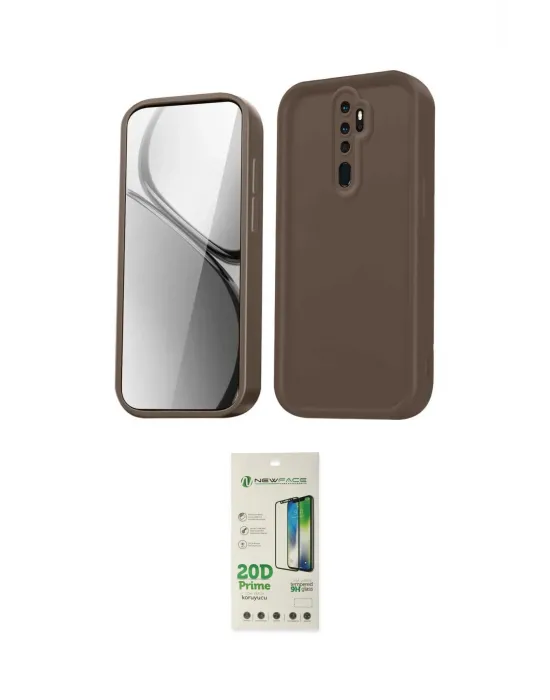 ieg™ Redmi Note 8 Pro Kılıf Yankı Yansıma Özel Seri - Siyah 20D Premium Cam Ekran Koruyucu
