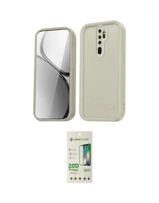 ieg™ Redmi Note 8 Pro Kılıf Yankı Yansıma Özel Seri - Siyah 20D Premium Cam Ekran Koruyucu