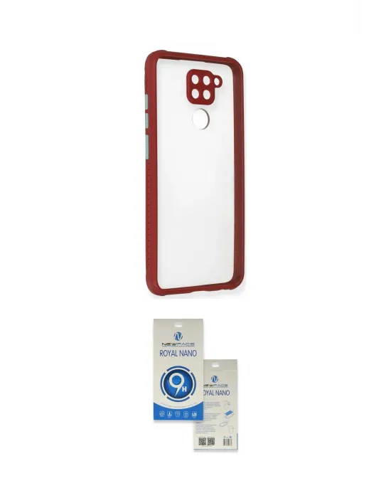 ieg™ Redmi Note 9 Kılıf Nova Asil Özel Seri - Şeffaf Royal Nano Ekran Koruyucu