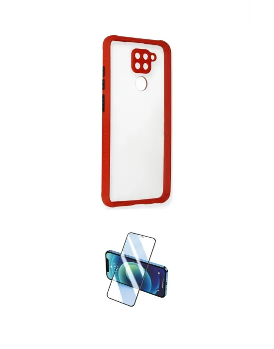 ieg™ Redmi Note 9 Kılıf Nova Asil Özel Seri - Siyah 3D Antistatik Seramik Nano Ekran Koruyucu