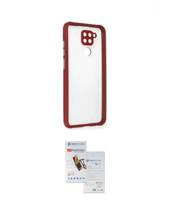 ieg™ Redmi Note 9 Kılıf Nova Asil Özel Seri - Siyah Seramik Nano Ekran Koruyucu