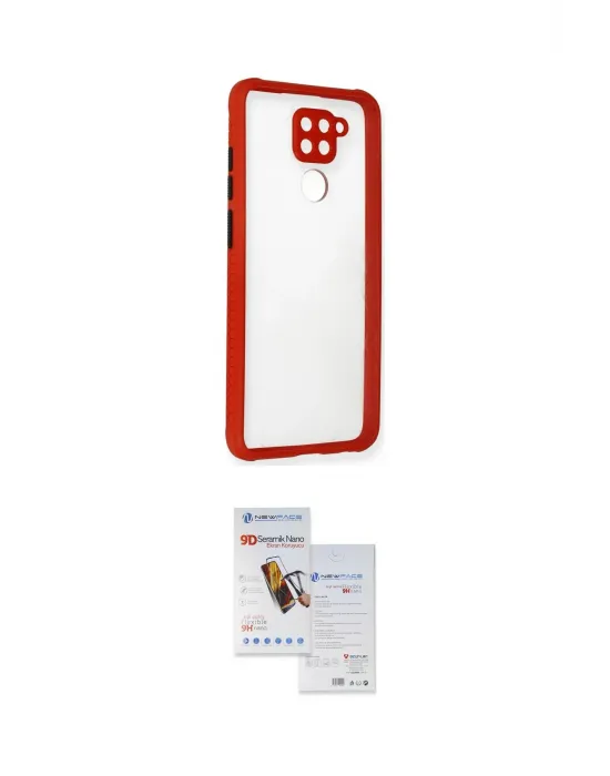 ieg™ Redmi Note 9 Kılıf Nova Asil Özel Seri - Siyah Seramik Nano Ekran Koruyucu