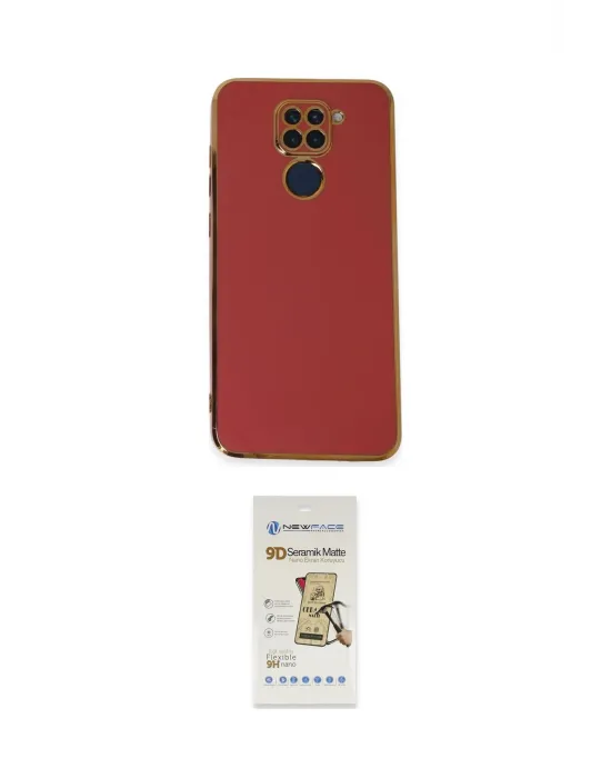 ieg™ Redmi Note 9 Kılıf Yankı Serisi - Siyah Mat Seramik Nano Ekran Koruyucu