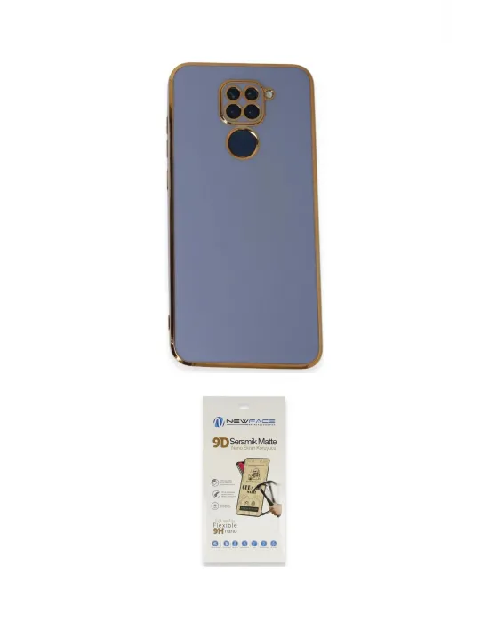 ieg™ Redmi Note 9 Kılıf Yankı Serisi - Siyah Mat Seramik Nano Ekran Koruyucu