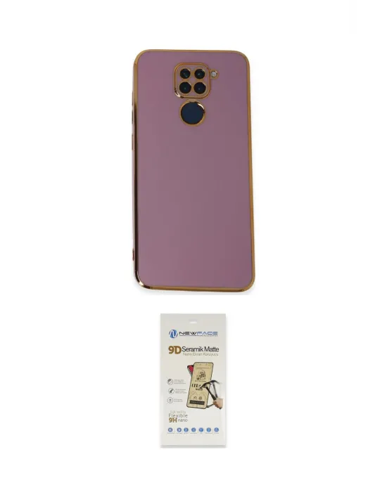 ieg™ Redmi Note 9 Kılıf Yankı Serisi - Siyah Mat Seramik Nano Ekran Koruyucu