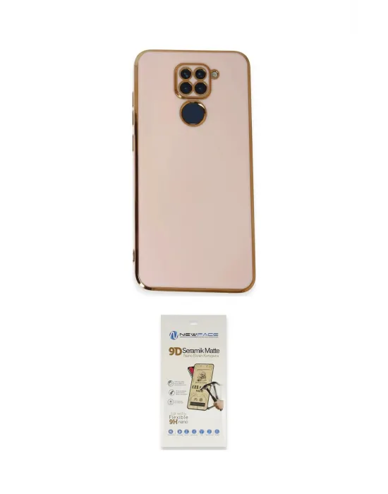 ieg™ Redmi Note 9 Kılıf Yankı Serisi - Siyah Mat Seramik Nano Ekran Koruyucu