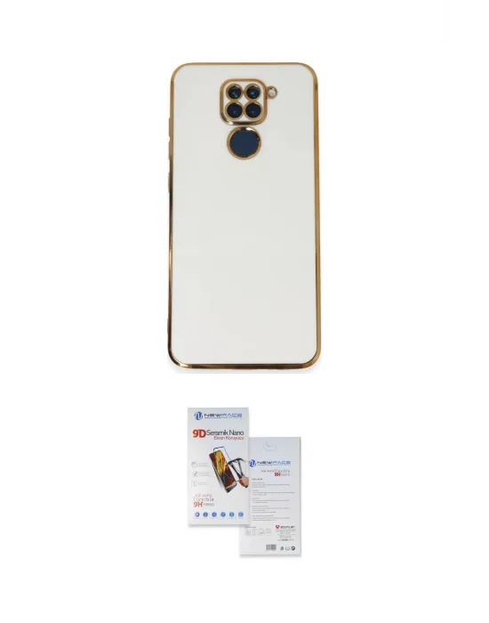 ieg™ Redmi Note 9 Kılıf Yankı Serisi - Siyah Seramik Nano Ekran Koruyucu