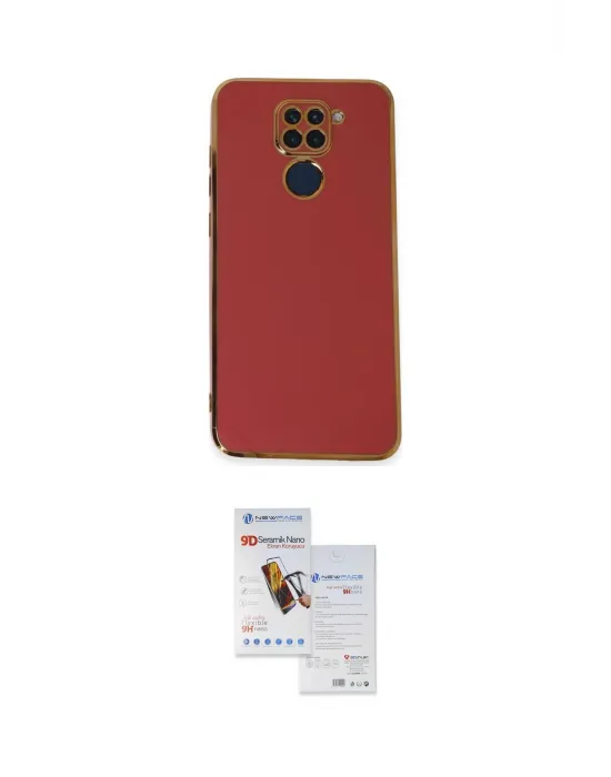 ieg™ Redmi Note 9 Kılıf Yankı Serisi - Siyah Seramik Nano Ekran Koruyucu