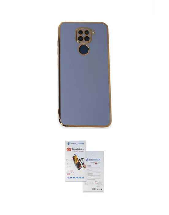 ieg™ Redmi Note 9 Kılıf Yankı Serisi - Siyah Seramik Nano Ekran Koruyucu
