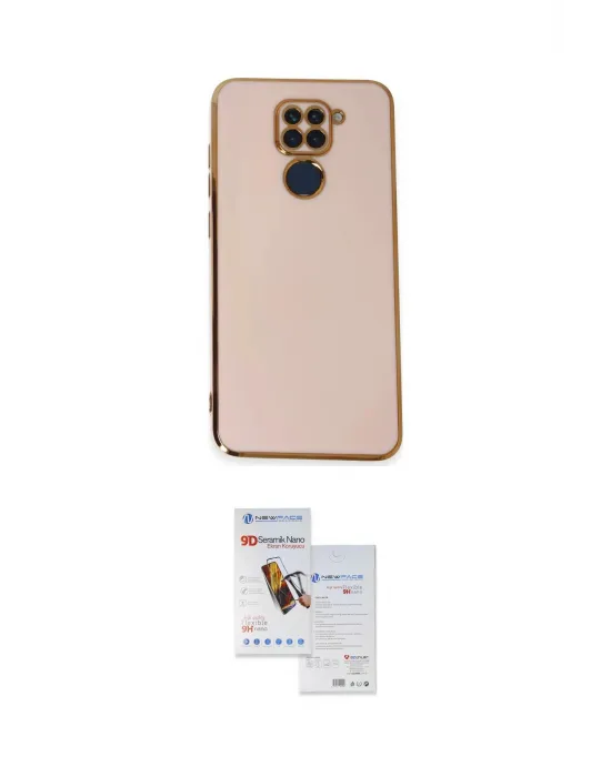 ieg™ Redmi Note 9 Kılıf Yankı Serisi - Siyah Seramik Nano Ekran Koruyucu