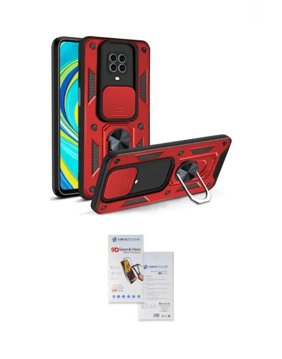 ieg™ Redmi Note 9 Pro Kılıf Ahenk Klasik - Siyah Seramik Nano Ekran Koruyucu