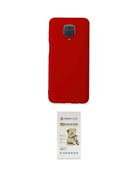 ieg™ Redmi Note 9 Pro Kılıf Ahenk Serisi - Siyah Mat Seramik Nano Ekran Koruyucu