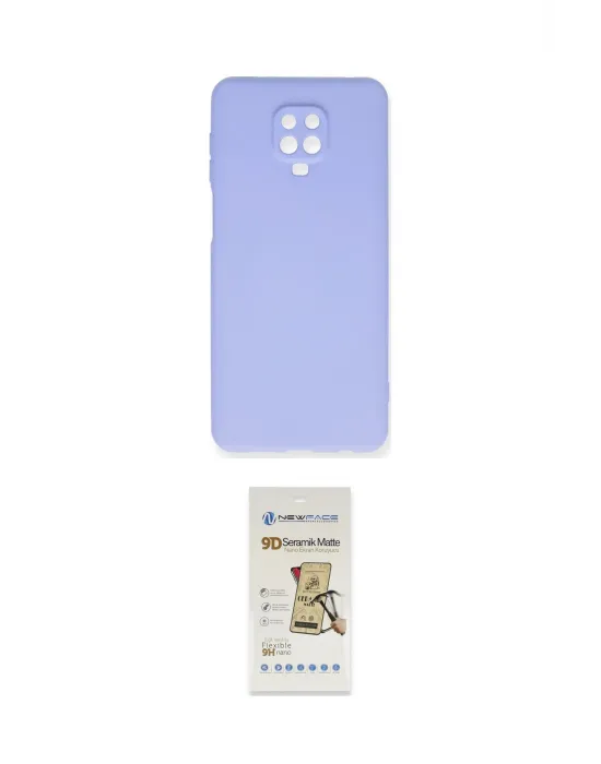 ieg™ Redmi Note 9 Pro Kılıf Ahenk Serisi - Siyah Mat Seramik Nano Ekran Koruyucu