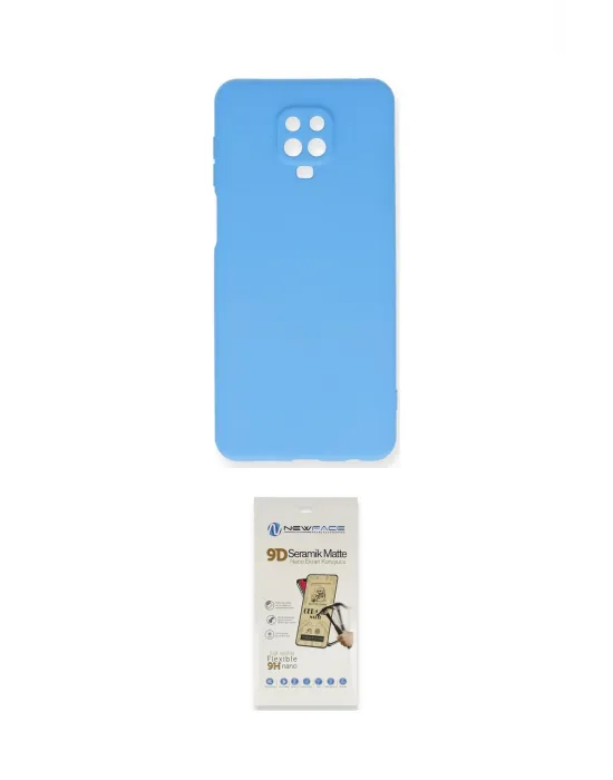 ieg™ Redmi Note 9 Pro Kılıf Ahenk Serisi - Siyah Mat Seramik Nano Ekran Koruyucu