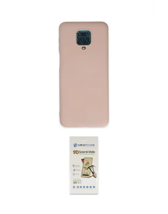 ieg™ Redmi Note 9 Pro Kılıf Ahenk Serisi - Siyah Mat Seramik Nano Ekran Koruyucu