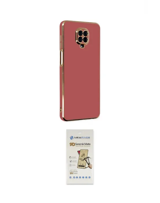 ieg™ Redmi Note 9 Pro Kılıf Yankı Serisi - Siyah Mat Seramik Nano Ekran Koruyucu