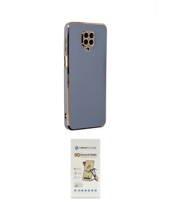 ieg™ Redmi Note 9 Pro Kılıf Yankı Serisi - Siyah Mat Seramik Nano Ekran Koruyucu
