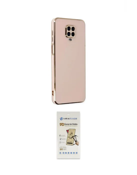 ieg™ Redmi Note 9 Pro Kılıf Yankı Serisi - Siyah Mat Seramik Nano Ekran Koruyucu