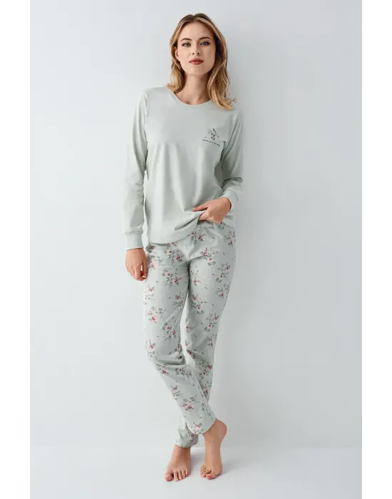 ieg™ RolyPoly 3703-S Kadın Uzun Kol Pijama Takım